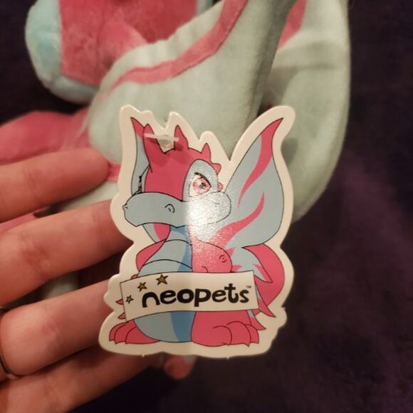 NWT Neopets Faerie Scorchio Plushie Limited Too Y2K Vintage Plush Fairy Dragon - Picture 9 of 11